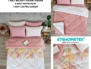 WELSOFT DESENLİ ÇİFT KİŞİLİK UYKU SETİ